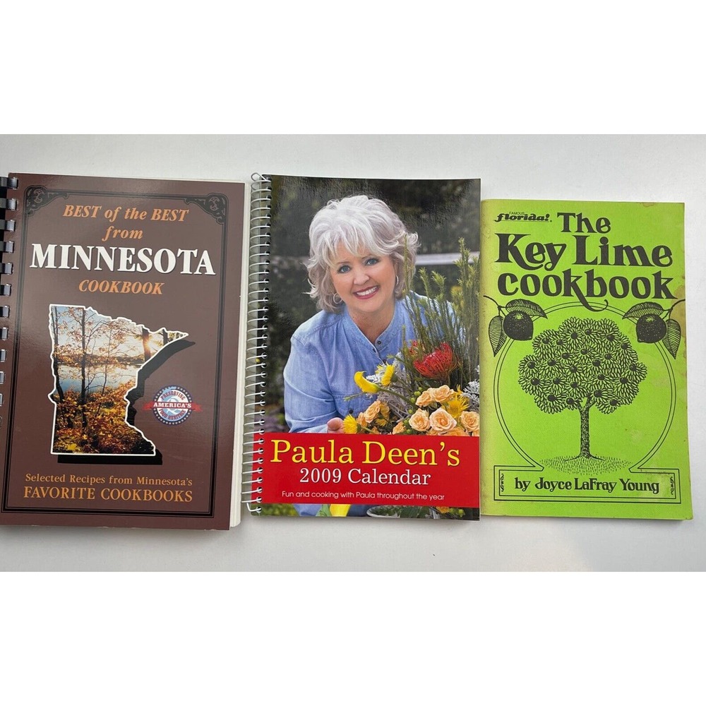 Book Lot-The Key Lime Cookbook-Paula Deen-Minnesota Cookbook